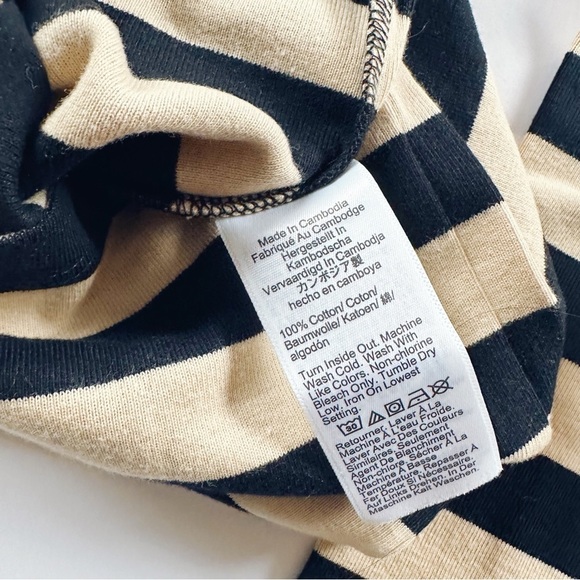 J.Crew Stripe Perfect Fit Long Sleeve Top With Shoulder Buttons - Picture 6 of 6